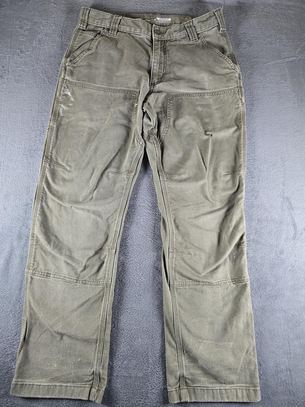 Carhartt 102802 Rugged Flex Relaxed Fit Canvas Double-Front Utility Work Pants